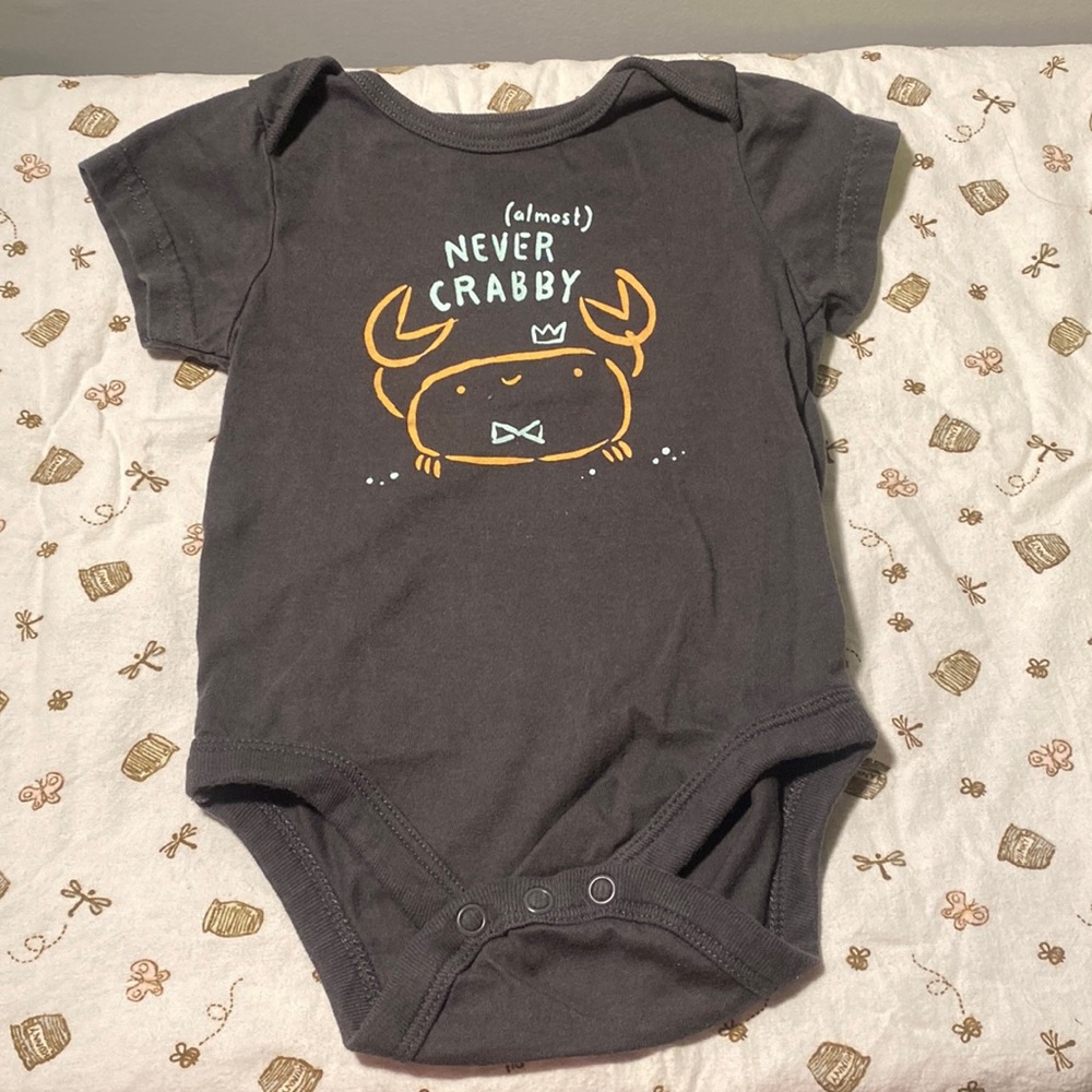 Baby dark grey bodysuit